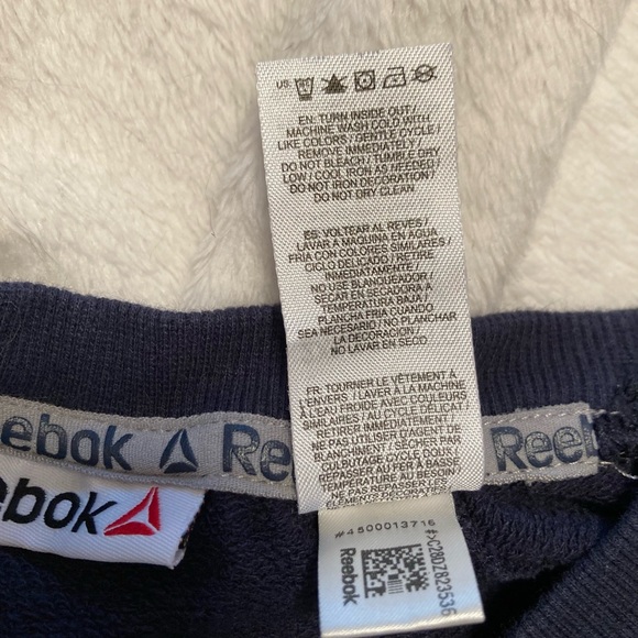 Mens navy Reebok crewneck sweatshirt size 2XL - Picture 6 of 6
